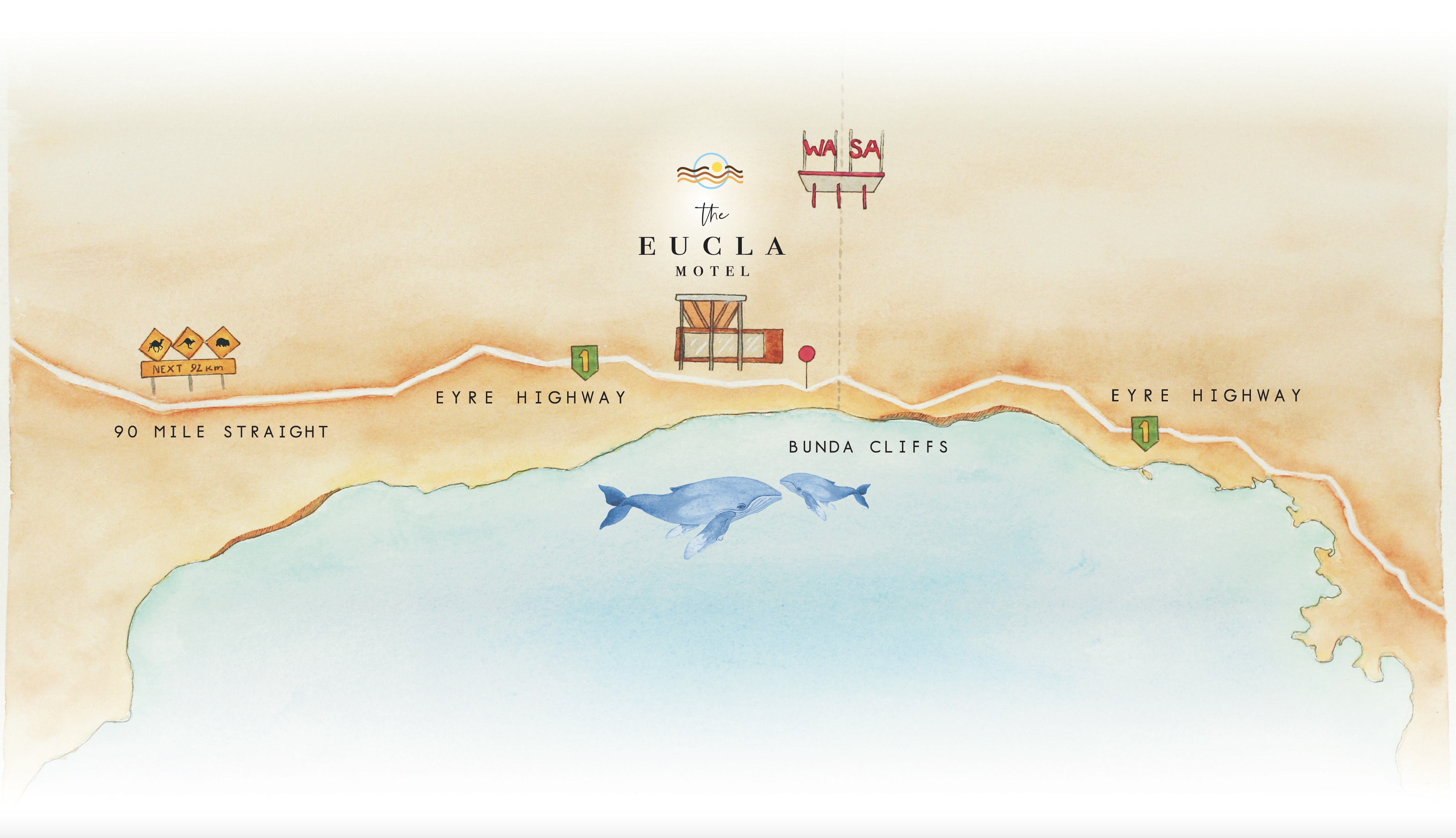 Eucla Motel Nullarbor Plain Map